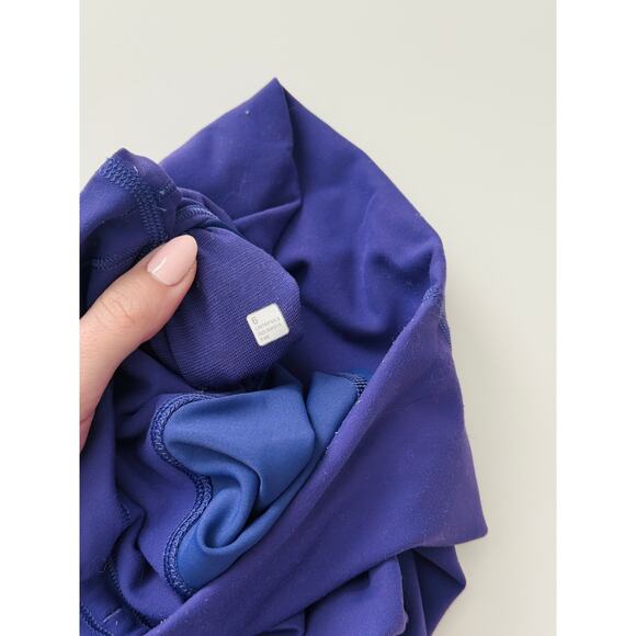 Lululemon petrol purple wunder train biker shorts - size 6, 4" inseam - Picture 4 of 5